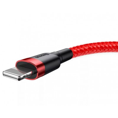 Baseus Cafule 2.4A Lightning USB kábel 0,5 méter, piros Baseus Cafule 2.4A Lightning USB kábel 0,5 méter, piros