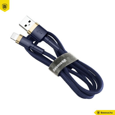 Baseus USB Lightning Cafule 2,4A 1 m-es kábel- Arany-sötétkék Baseus USB Lightning Cafule 2,4A 1 m-es kábel- Arany-sötétkék