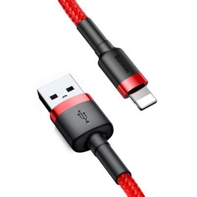 Baseus Cafule USB-A – Lightning kábel, 1,5 A, 2 m – piros Baseus Cafule USB-A – Lightning kábel, 1,5 A, 2 m – piros