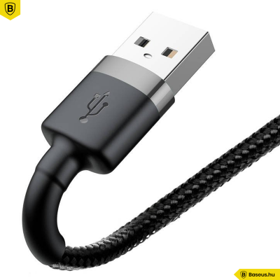 Baseus iPhone Lightning gyors adat, töltőkábel 1,5 A - 2m - Fekete Baseus iPhone Lightning gyors adat, töltőkábel 1,5 A - 2m - Fekete
