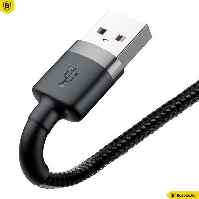 Baseus iPhone Lightning gyors adat, töltőkábel 2A - 3m - Fekete Baseus iPhone Lightning gyors adat, töltőkábel 2A - 3m - Fekete