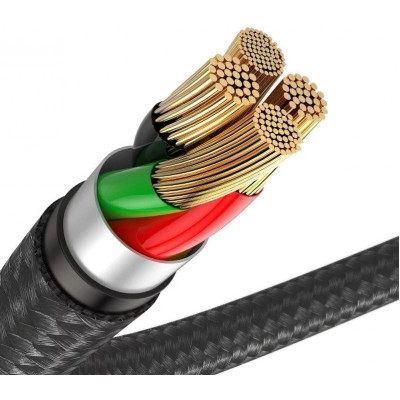 Baseus Horizontal Lightning kábel LED 2m 1,5A, fekete Baseus Horizontal Lightning kábel LED 2m 1,5A, fekete