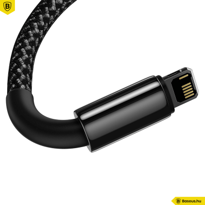 Baseus Tungsten USB - Lightning kábel 2.4A 1m - fekete Baseus Tungsten USB - Lightning kábel 2.4A 1m - fekete