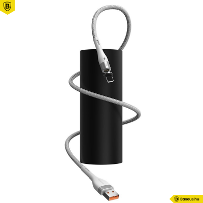 Baseus Zinc mágneses Lightning adat/ töltőkábel 2,4A, 1m - Fehér Baseus Zinc mágneses Lightning adat/ töltőkábel 2,4A, 1m - Fehér