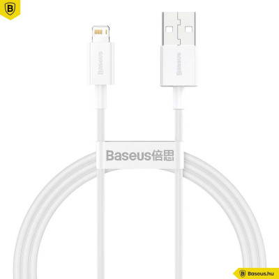 Baseus Superior Lightning gyors adat/töltőkábel 2.4A 1m - Fehér Baseus Superior Lightning gyors adat/töltőkábel 2.4A 1m - Fehér