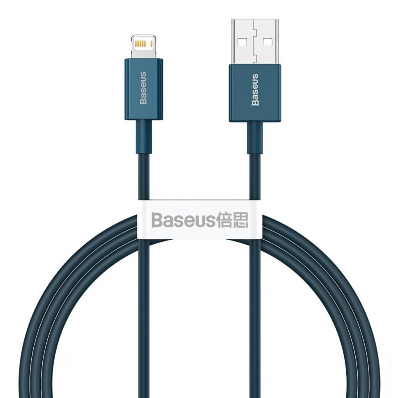 Baseus USB-kábel a Lightning Superior sorozat, 2,4A, 1 m, kék Baseus USB-kábel a Lightning Superior sorozat, 2,4A, 1 m, kék
