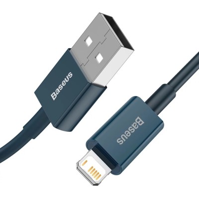Baseus USB-kábel a Lightning Superior sorozat, 2,4 A, 2 m (kék) Baseus USB-kábel a Lightning Superior sorozat, 2,4 A, 2 m (kék)