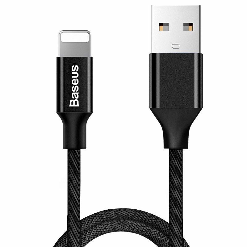 Baseus Yiven Lightning 1,2m 2A kábel, fekete Baseus Yiven Lightning 1,2m 2A kábel, fekete