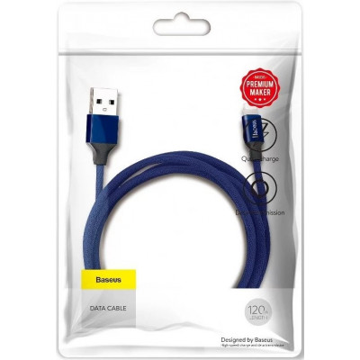 Baseus Yiven Lightning 1,2 m 2A kábel, kék Baseus Yiven Lightning 1,2 m 2A kábel, kék