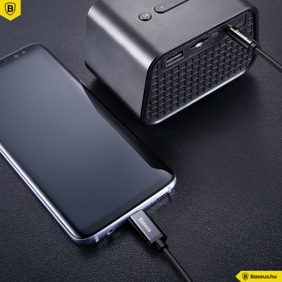 Baseus M01 Yiven USB-C - 3,5 Jack összekötő audio kábel 1,2m - Fekete Baseus M01 Yiven USB-C - 3,5 Jack összekötő audio kábel 1,2m - Fekete