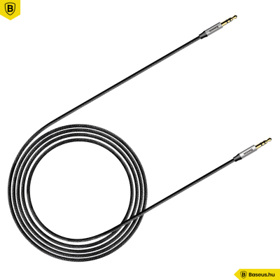 Baseus M30 Yiven Audio kábel 3,5 Jack 1,5m - Fekete/Ezüst Baseus M30 Yiven Audio kábel 3,5 Jack 1,5m - Fekete/Ezüst