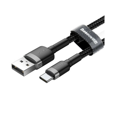 Baseus Cafule 2.4A USB-Micro USB kábel 0.5m, szürke-fekete Baseus Cafule 2.4A USB-Micro USB kábel 0.5m, szürke-fekete