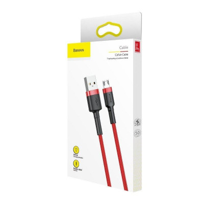 Baseus Cafule 2.4A USB-Micro USB kábel 1m, piros Baseus Cafule 2.4A USB-Micro USB kábel 1m, piros