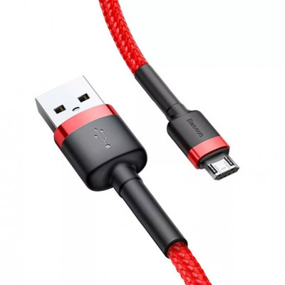 Baseus Cafule 1,5A 2 m-es USB-Micro USB-kábel, piros Baseus Cafule 1,5A 2 m-es USB-Micro USB-kábel, piros