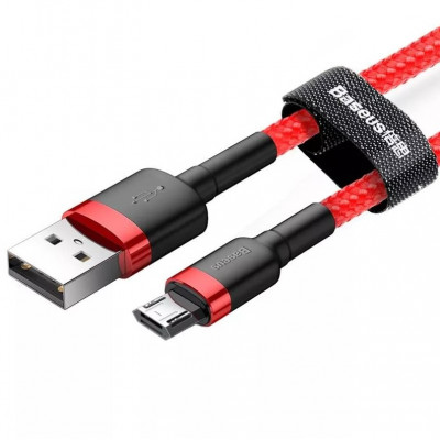 Baseus Cafule 1,5A 2 m-es USB-Micro USB-kábel, piros Baseus Cafule 1,5A 2 m-es USB-Micro USB-kábel, piros
