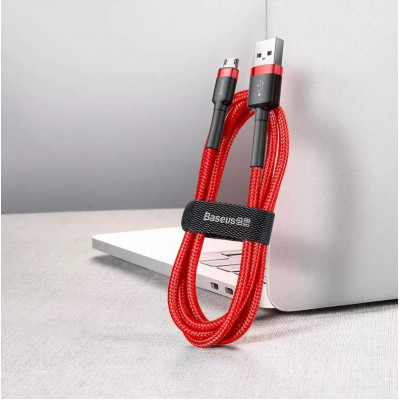 Baseus Cafule 1,5A 2 m-es USB-Micro USB-kábel, piros Baseus Cafule 1,5A 2 m-es USB-Micro USB-kábel, piros