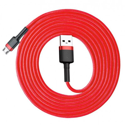 Baseus Cafule 1,5A 2 m-es USB-Micro USB-kábel, piros Baseus Cafule 1,5A 2 m-es USB-Micro USB-kábel, piros