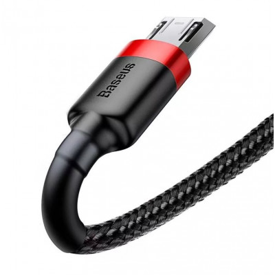 Baseus Cafule 2A 3 m USB-Micro USB kábel, fekete-piros Baseus Cafule 2A 3 m USB-Micro USB kábel, fekete-piros