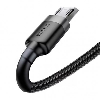 Baseus Cafule 2A USB-Micro USB kábel 3 m, fekete-szürke Baseus Cafule 2A USB-Micro USB kábel 3 m, fekete-szürke