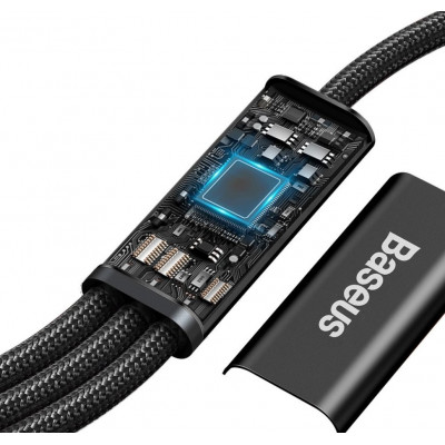 Baseus Rapid Series USB-C 3 az 1-ben kábel, Mikro USB / Lightning / USB-C, 20 W, 1,5 m, fekete Baseus Rapid Series USB-C 3 az 1-ben kábel, Mikro USB / Lightning / USB-C, 20 W, 1,5 m, fekete