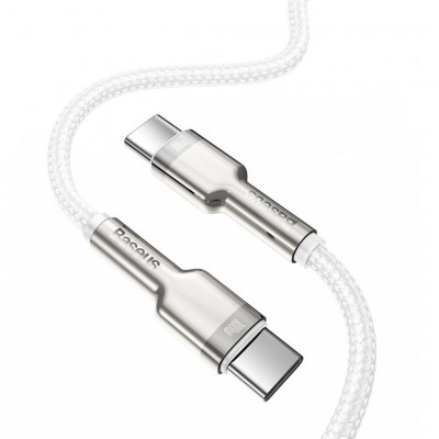 Baseus Cafule USB-C-USB-C kábel, 100 W, 1 m, fehér Baseus Cafule USB-C-USB-C kábel, 100 W, 1 m, fehér