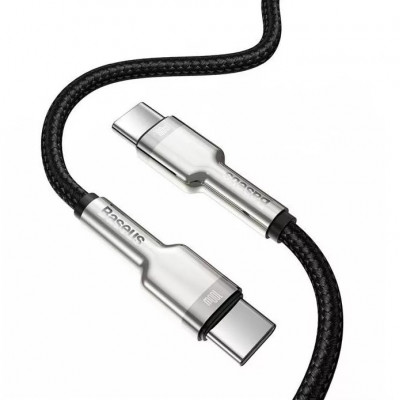 Baseus Cafule Metal USB-C – USB-C kábel, 100 W, 2 m – fekete Baseus Cafule Metal USB-C – USB-C kábel, 100 W, 2 m – fekete