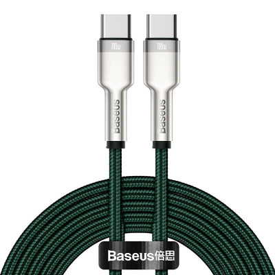 Baseus Cafule USB-C – USB-C kábel, 100 W, 2 m, zöld Baseus Cafule USB-C – USB-C kábel, 100 W, 2 m, zöld