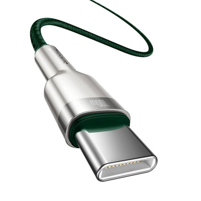 Baseus Cafule USB-C – USB-C kábel, 100 W, 2 m, zöld Baseus Cafule USB-C – USB-C kábel, 100 W, 2 m, zöld