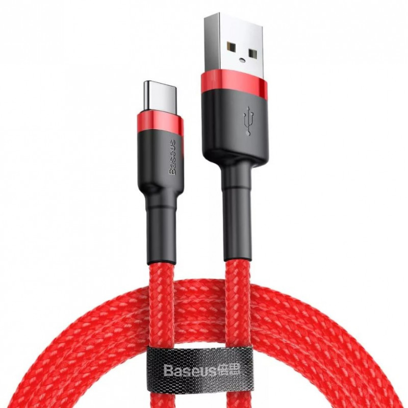 Baseus Cafule USB-USB-C kábel 3A ,1m, piros Baseus Cafule USB-USB-C kábel 3A ,1m, piros