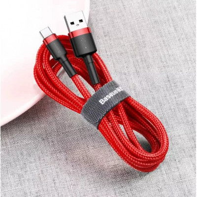 Baseus Cafule USB-USB-C kábel 3A ,1m, piros Baseus Cafule USB-USB-C kábel 3A ,1m, piros