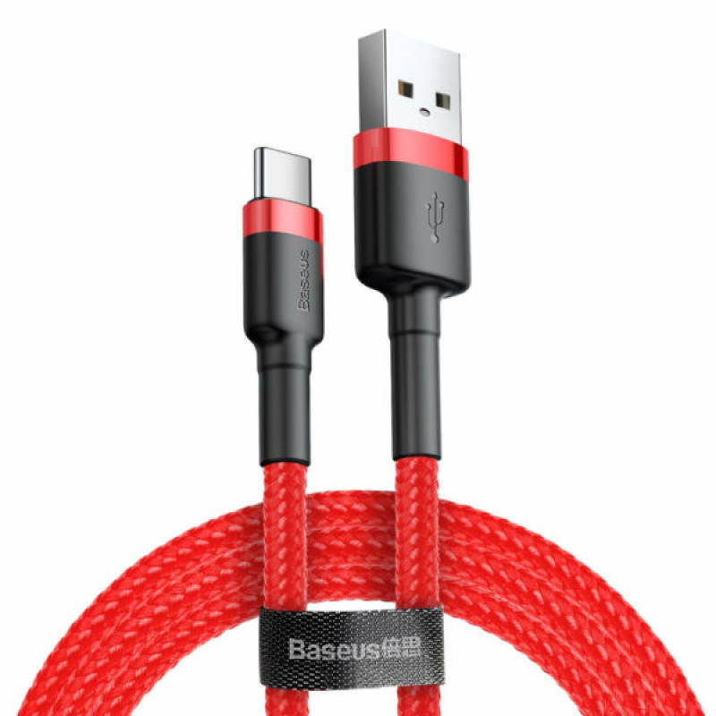 Baseus Cafule 2A USB-USB-C kábel 2m, piros Baseus Cafule 2A USB-USB-C kábel 2m, piros