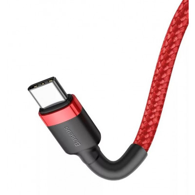 Baseus Cafule USB-C – USB-C PD 2.0 QC 3.0 kábel 60 W, 2 m, piros Baseus Cafule USB-C – USB-C PD 2.0 QC 3.0 kábel 60 W, 2 m, piros