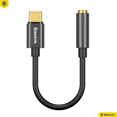 Baseus L54 USB-C - 3,5 mm-es audio adapter - Fekete Baseus L54 USB-C - 3,5 mm-es audio adapter - Fekete