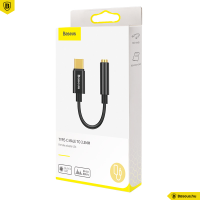 Baseus L54 USB-C - 3,5 mm-es audio adapter - Fekete Baseus L54 USB-C - 3,5 mm-es audio adapter - Fekete