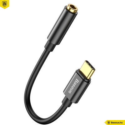 Baseus L54 USB-C  - 3,5 mm-es audio adapter - Fekete