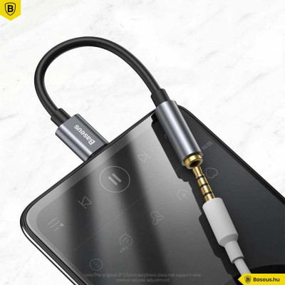 Baseus L54 USB-C - 3,5 mm-es audio adapter - Sötét szürke Baseus L54 USB-C - 3,5 mm-es audio adapter - Sötét szürke