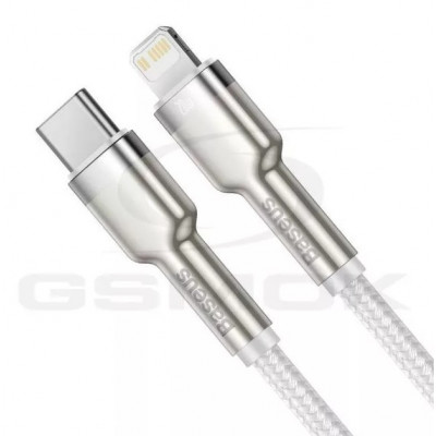 Baseus USB-C kábel a Lightning Baseus Cafule-hez, PD, 20 W, 1 m, fehér Baseus USB-C kábel a Lightning Baseus Cafule-hez, PD, 20 W, 1 m, fehér