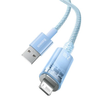 Baseus Explorer Sorozat USB / Lightning gyorstöltő kábel 1m, 2.4A (kék) Baseus Explorer Sorozat USB / Lightning gyorstöltő kábel 1m, 2.4A (kék)