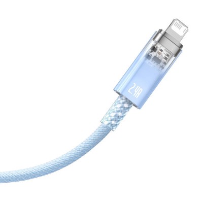 Baseus Explorer Sorozat USB / Lightning gyorstöltő kábel 1m, 2.4A (kék) Baseus Explorer Sorozat USB / Lightning gyorstöltő kábel 1m, 2.4A (kék)