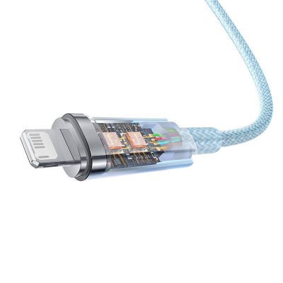 Baseus Explorer Sorozat USB / Lightning gyorstöltő kábel 1m, 2.4A (kék) Baseus Explorer Sorozat USB / Lightning gyorstöltő kábel 1m, 2.4A (kék)