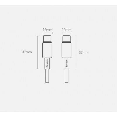 Baseus Tungsten Gold USB-C USB-C kábel, 100 W, 2 m, fekete Baseus Tungsten Gold USB-C USB-C kábel, 100 W, 2 m, fekete