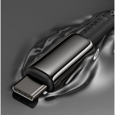 Baseus Tungsten Gold USB-C USB-C kábel, 100 W, 2 m, fekete Baseus Tungsten Gold USB-C USB-C kábel, 100 W, 2 m, fekete