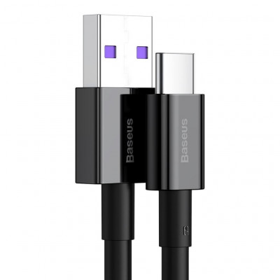 Baseus Superior sorozatú kábel USB-USB-C, 66 W, 2 m, fekete Baseus Superior sorozatú kábel USB-USB-C, 66 W, 2 m, fekete