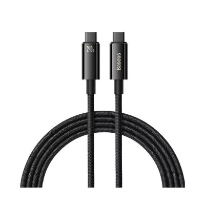 Baseus Tungsten Gold USB-C - USB-C kábel, 240W 2 m (fekete) Baseus Tungsten Gold USB-C - USB-C kábel, 240W 2 m (fekete)