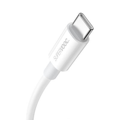 Baseus Superior Series SUPERVOOC gyorstöltő adatkábel USB - USB-C 65W, 1 m, fehér Baseus Superior Series SUPERVOOC gyorstöltő adatkábel USB - USB-C 65W, 1 m, fehér