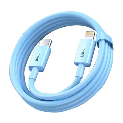 Baseus Superior Series USB-C / Lightning gyorstöltő kábel PD 20W 1m - kék Baseus Superior Series USB-C / Lightning gyorstöltő kábel PD 20W 1m - kék