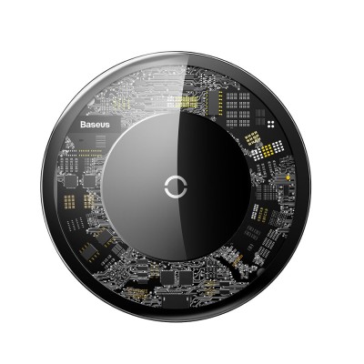 Baseus Simple 10W Lightning vezeték nélküli töltő, átlátszó Baseus Simple 10W Lightning vezeték nélküli töltő, átlátszó