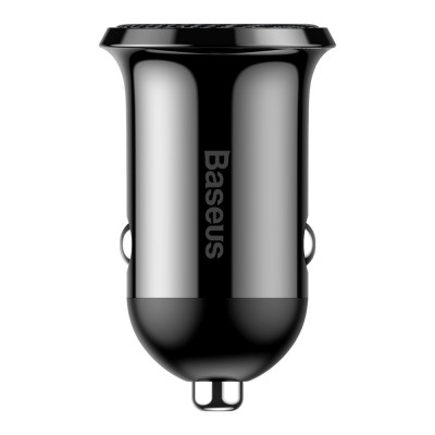 Baseus Grain Pro 2x USB 4.8A, 24W autóstöltő - fekete Baseus Grain Pro 2x USB 4.8A, 24W autóstöltő - fekete