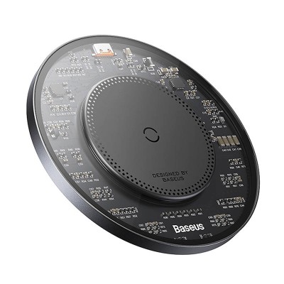 Baseus Simple 2 vezeték nélküli töltő, 15 W – fekete Baseus Simple 2 vezeték nélküli töltő, 15 W – fekete