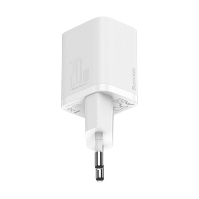 Baseus Super Si USB-C hálózati gyorstöltő 20W - Fehér Baseus Super Si USB-C hálózati gyorstöltő 20W - Fehér